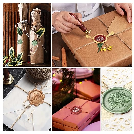 Wax Seal Kit, WASOHLING 40Pcs Sliver Sealing Wax Sticks with Glue Gun, Wax Seal Molds, Silicone Mat, Marker Pens, Premium Kit for Wedding Invitations Envelopes Cards (Silver)