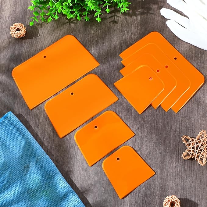 Frienda 20 Pcs Body Filler Spreaders Plastic Tools for Automotive Applying Putties Glazes Caulks and Paint (4 Sizes)