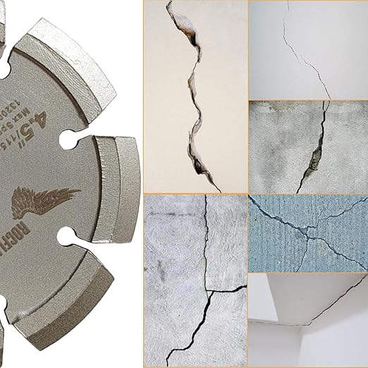 4-1/2 inch Crack Chaser Diamond Blade with 0.250" Width 7/8"-5/8" Arbor for Concrete Repair (V-Shaped)