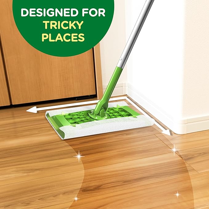 Swiffer Sweeper Dry Sweeping Pad,Multi Surface Refills for Dusters Floor Mop,with Febreze Lavender,32 Count (Pack of 4)