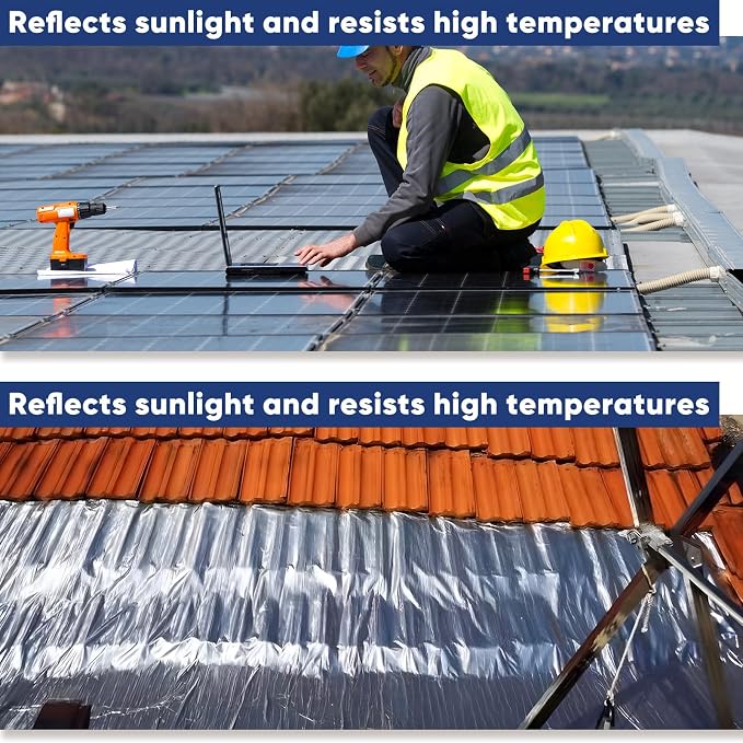 39.6inx32.8ft Self-Adhesive Roofing Felt, Bitumen Waterproof Repair Tape Roof Underlayment Protector Roll Patch Seal Tape Waterproofing Roof Cladding for Roof Leak,Surface Cracks (3.3x32.8ft)