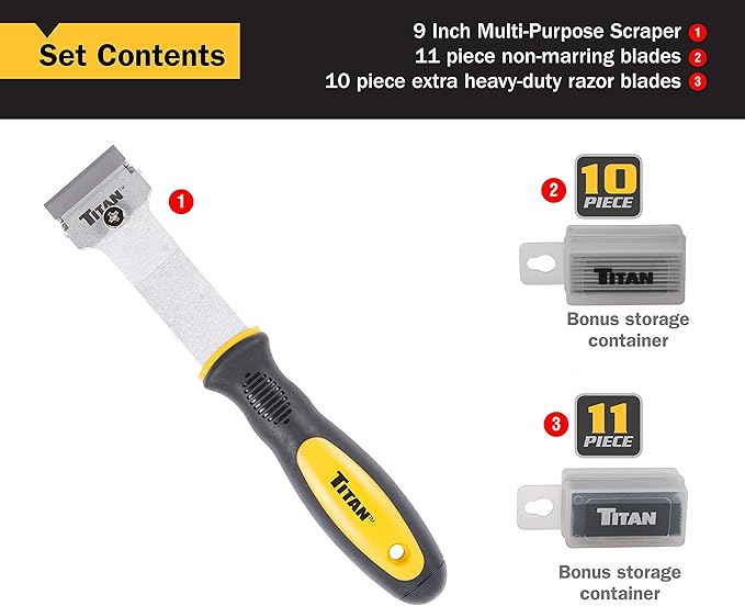 Titan 17008 Multi-Purpose Razor Scraper Set