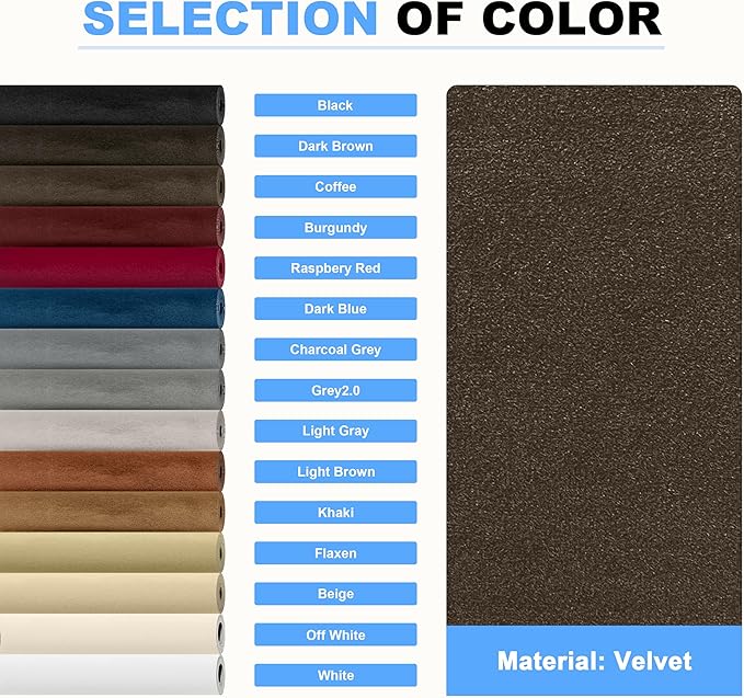 KING MOUNTAIN Couch Fabric Repair Patch, Fabric Patches for Furniture, 4" x 63" Waterproof Velvet Repair Tape for Sofas, Car Seats, Furniture, Upholstery Fabrics and Velvet Goods. （Coffee）