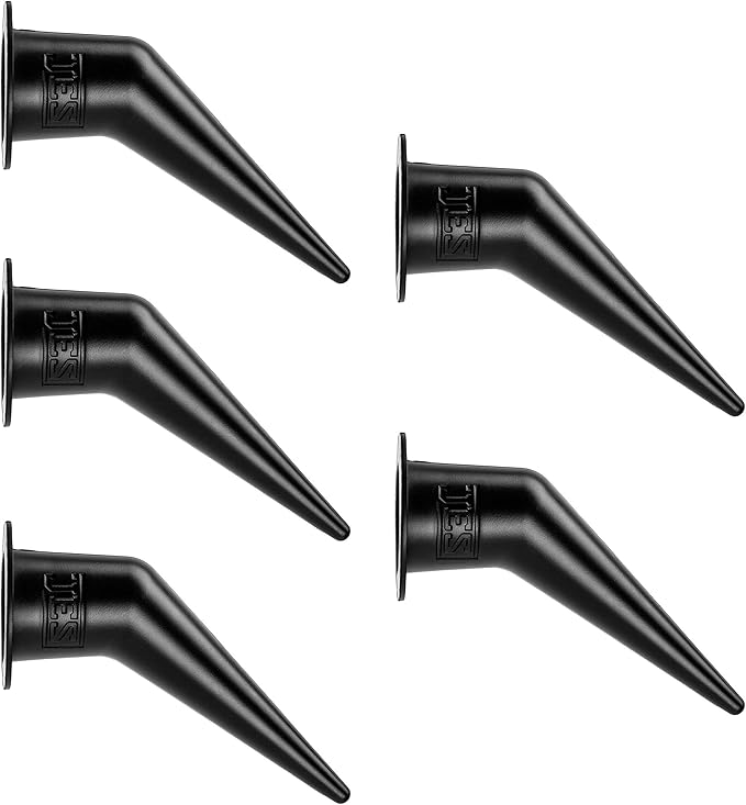 JES Angle Nozzle for Sausage and Bulk Caulk Guns, 5-Pack