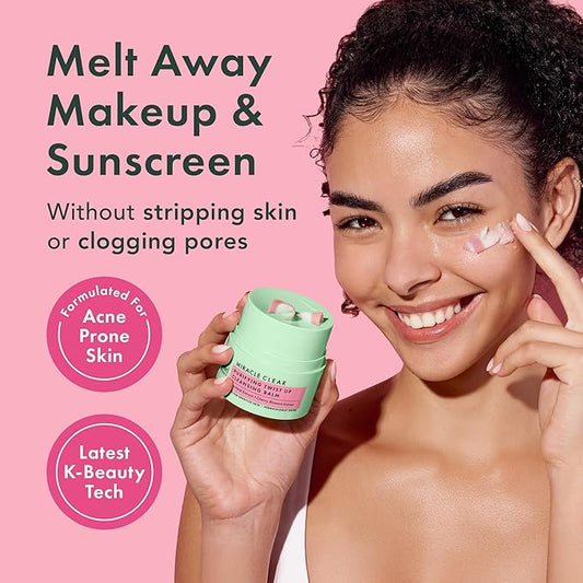 Rael Miracle Clear Facial Cleanser – Makeup Remover, Face Wash for Women, Korean Skin Care (Cleansing Balm, 1.69 fl. oz)