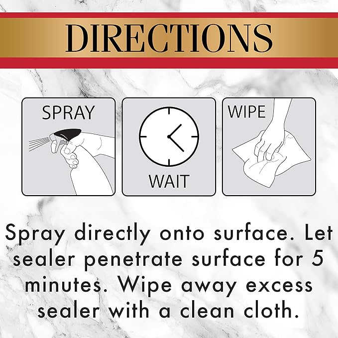 Stone Care International Granite Sealer and Protector - 24 Ounce - for Stone Countertop