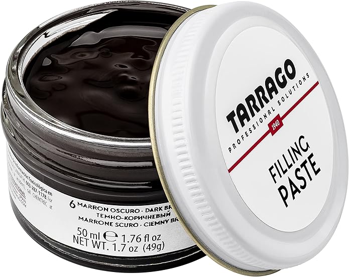Tarrago Filling Paste - 50ml Leather Filler Repair Compound - Leather Restoration Crack, Burns, Tears, Holes Filler