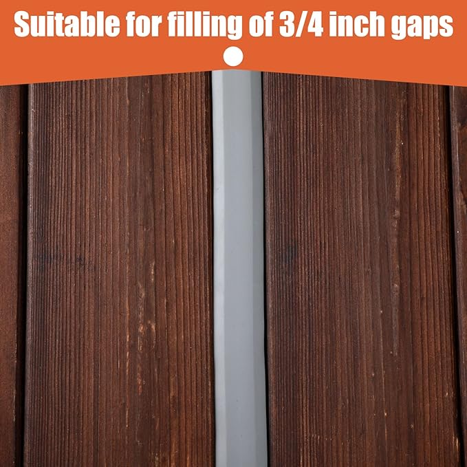 Kingdder Concrete Expansion Joint Filler Driveway Crack Filler Flexible EPDM Rubber Strip for Concrete Crack Repair Replacement Weather Aging Resistance Expansion Joint(3/4'' Wide, 100 ft Long)