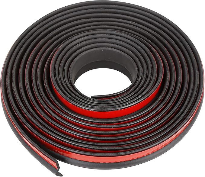 X AUTOHAUX 4m x 23mm Universal Car Z Shape Rubber Weather Waterproof Strip Seal Edge Protector