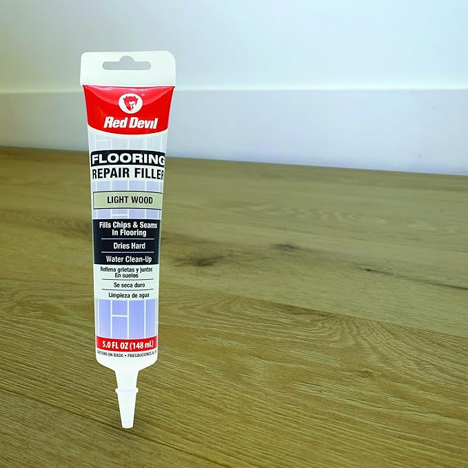 Red Devil 056020 Flooring Repair Filler, 5 oz., Light Wood, 4 Pack