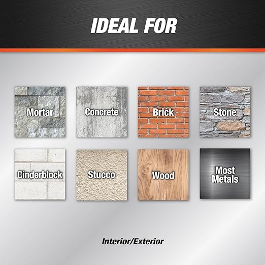 DAP Textured Mortar Premium Elastomeric Latex Filler & Sealant, Gray, 10.1 Oz (7079810082) (Pack of 12)