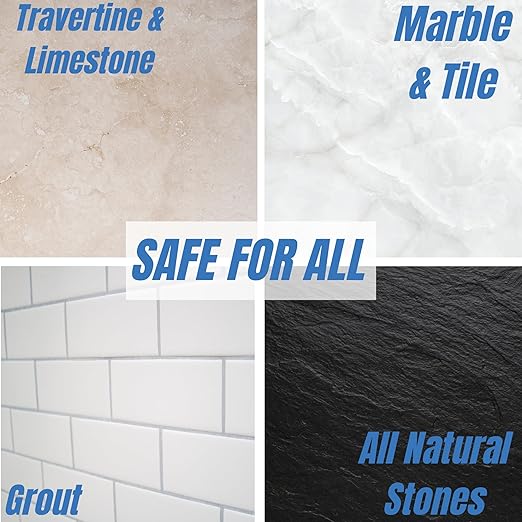 Natural Stone and Grout Penetrating Shower Sealer. Marble, Granite Travertine, Limestone. Protects the Surface from Damage and Build-up for up to Ten Years! (1 Gallon)
