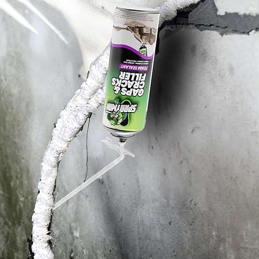 Sprayman Gaps and Cracks Filler Foam - Polyurethane Expanding Foam Sealant for Insulating Doors & Windows, Waterproof & Paintable, Straw Use - 12oz, 2 Pack