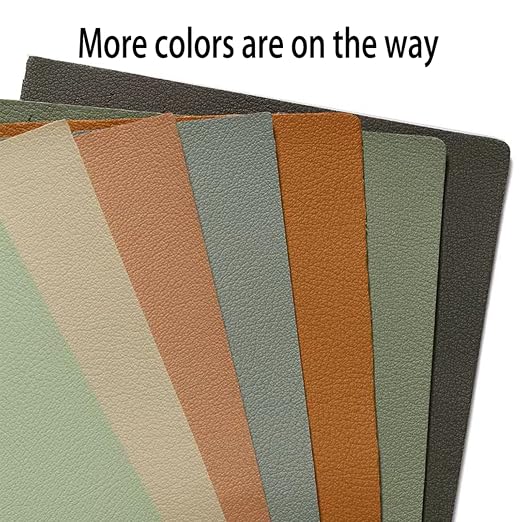 PXBBZDQ Self Adhesive Leather Repair Patch, 15.7"×59" Leather Patches for Furniture, Car Seat Repair, Leather Repair Tape (Khaki)
