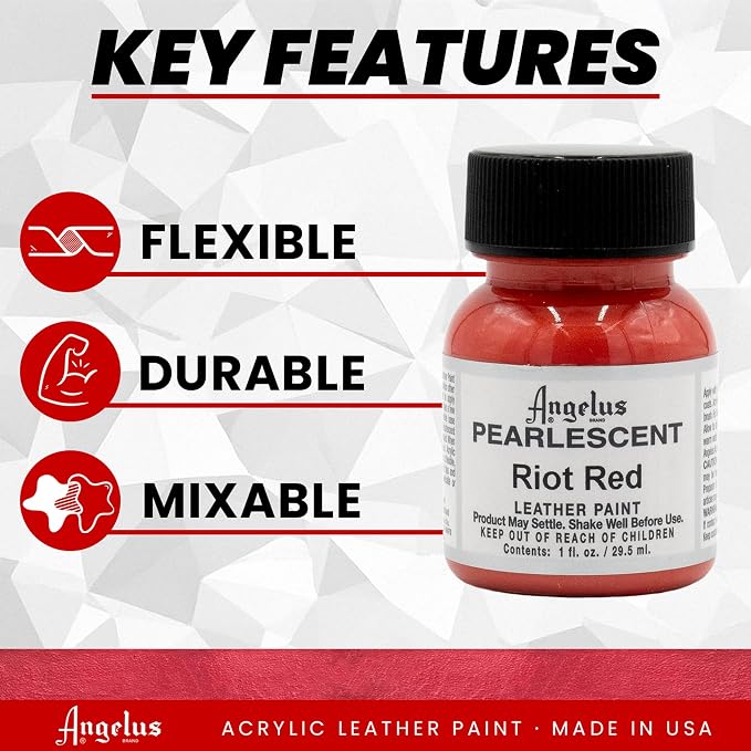 Angelus Pearlescent Riot Red 1 oz