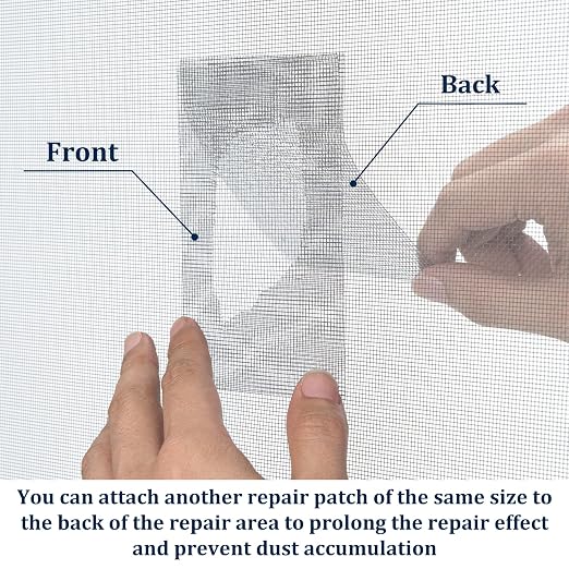 3″ X 30 FT Grey Window Screen Repair Tape, Strong Adhesive Fiberglass Mesh Patch for Window & Door Screen Tears
