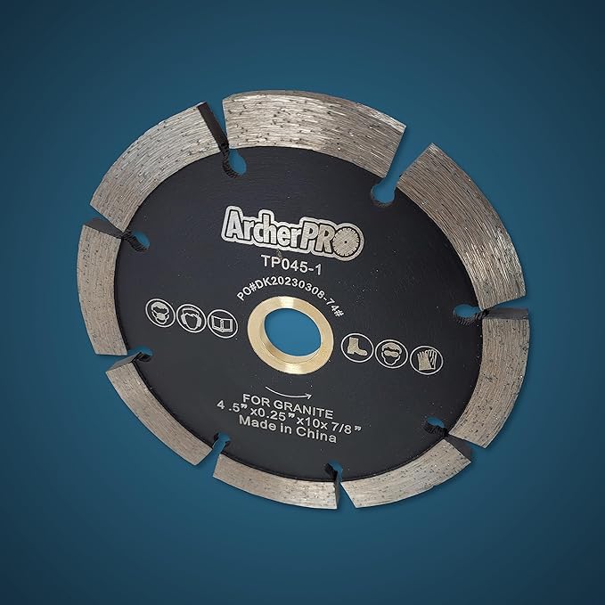 Archer PRO 4-1/2" in. Tuck Point Diamond Blade for Mortar Grooving and Removal. Tuck Pointing Mortar Tools for Brick Mortar Repair and Mortar Removal. Granite Cutting and Grout Removal Blade.