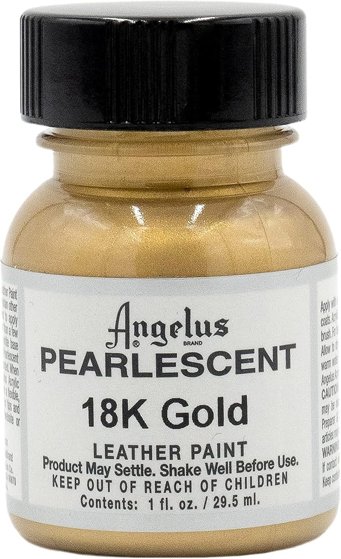 Angelus Pearlescent Leather Paint, 18K Gold