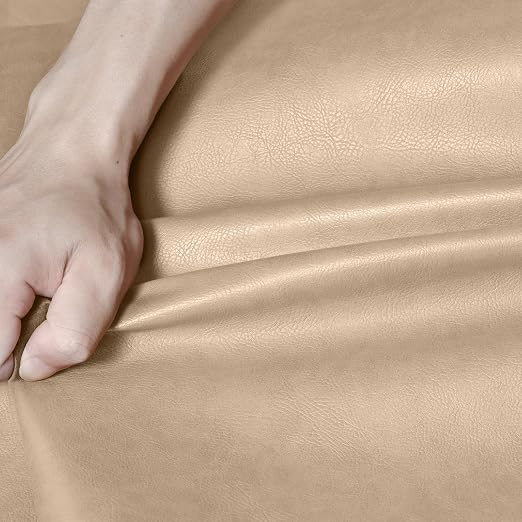 Self Adhesive Leather Repair Patch Kit, 31.4 in x 16 in Large Vinyl Leather Repair Tape for Furniture, Car Seat, Couch, Sofa, Chair Retro Beige