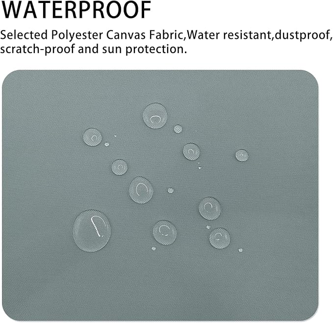 Gheeidau Canvas Repair Patch 9×11 Inch 3Pcs Waterproof Self-Adhesive Fabric Repair Patch for Tents,Boat Cover,Pop Up Canopy,Patio,Bags,Car Seats,Sofas,Furniture Cover(Grey)