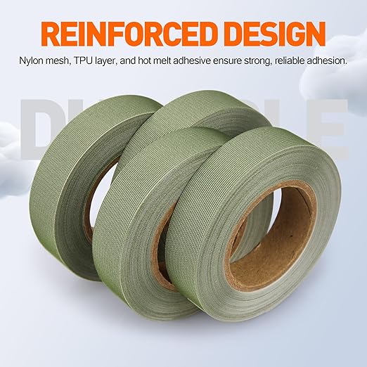 TPU Seam Sealing Tape – Waterproof Heat-Seal Fabric Repair Tape for Tents, Outdoor Gear, and Apparel, 0.79 in x 10.94 yd, Green