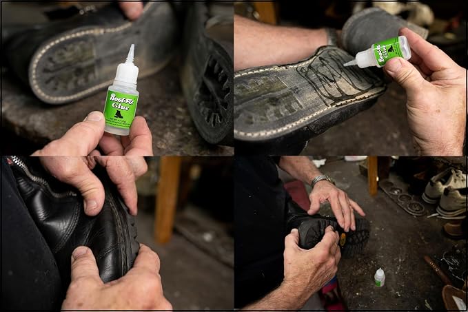 Shoe Glue – Professional Grade Shoe Repair Adhesive for Boots, Shoes, & More – Instant Bond, Clear Drying, Flexible, & Durable – Perfect for Leather, Rubber, & All Footwear (20g Tube)