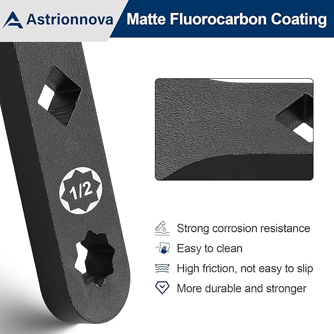 Lower Control Arm Prying Tool – Suspension Bushing Removal Tool Compatible with 1/2” Drive Breaker Bar – Ball Joint Separator for FWD and Import Cars