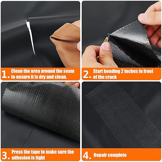 RV Underbelly Tape 4" x 33Ft, Permanent Waterproof Adhesive Repair Tape for Mobile Home Camper Travel Trailer, Wear-Resistant Fabric for Tears Holes Cuts – Strong Sealing for Motorhome & RV