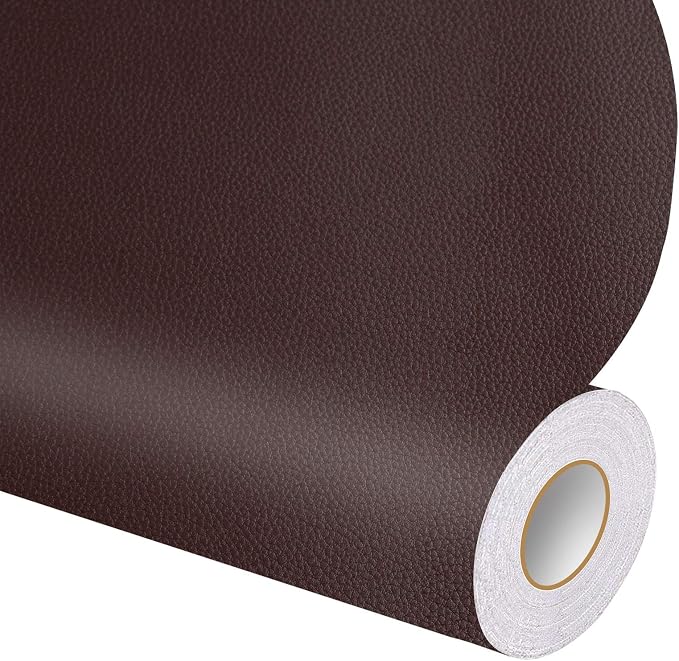 DXBULL Large Leather Repair Patch 17.3x78.7 inch Repair Tape Self-Adhesive for Furniture Sofas Car Seats Chair Couches Handbags Jackets Decorative Home Hotel Wall (Coffee)