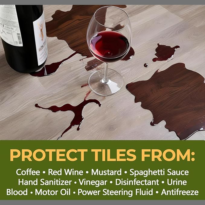 Covertec Tile & Grout Sealer, Clear Protective Sealer for Shower & Tile Floors, Ceramic Porcelain & Natural Stone, 1 Quart