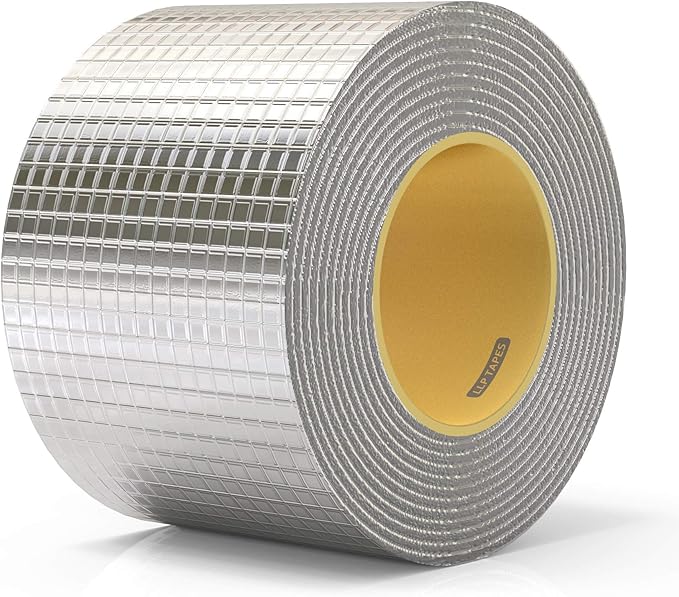 LLPT Aluminum Butyl Tape Butyl 4 Inch x 16.5 Feet Waterproof Leak Sealing Tape for Metal Roof Flashing RV Roof Patching Window Gutter Leak Repair (AB436)