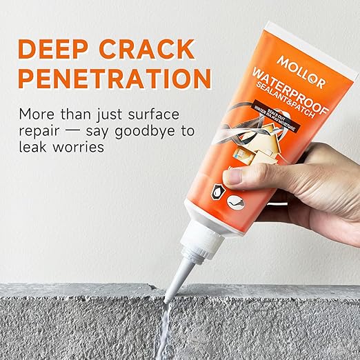 Concrete Crack Filler, Heavy-Duty Cement Crack Filler, Self Leveling Concrete Sealer for Driveway, Walkway, Patio, Waterproof Outdoor Caulking Glue, Gray, 8.8 Floz（3 Pack）
