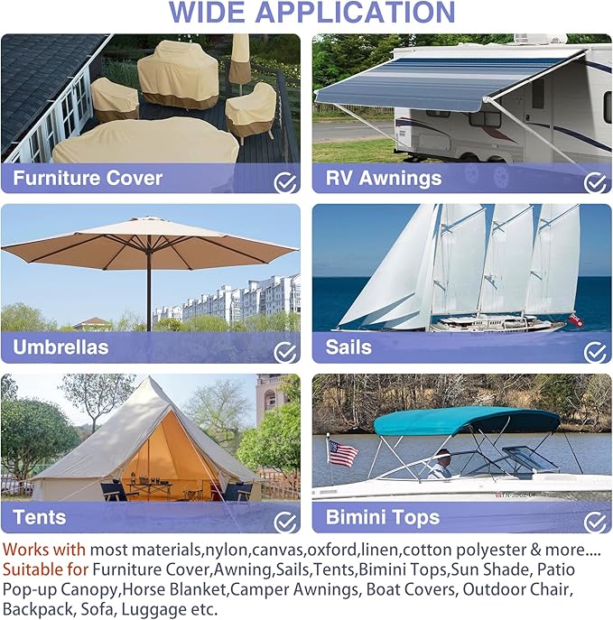 Gheeidau Canvas Repair Patch 9×11 Inch 3Pcs Waterproof Self-Adhesive Fabric Repair Patch for Tents,Boat Cover,Pop Up Canopy,Patio,Bags,Car Seats,Sofas,Furniture Cover(Khaki)