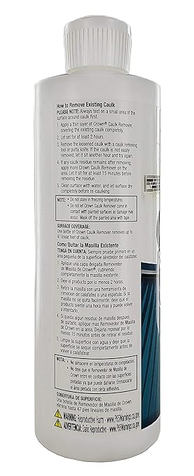 Crown Tuff Strip Ultimate Caulk Remover - Removes Caulk in 2 Hours, 16 Ounces