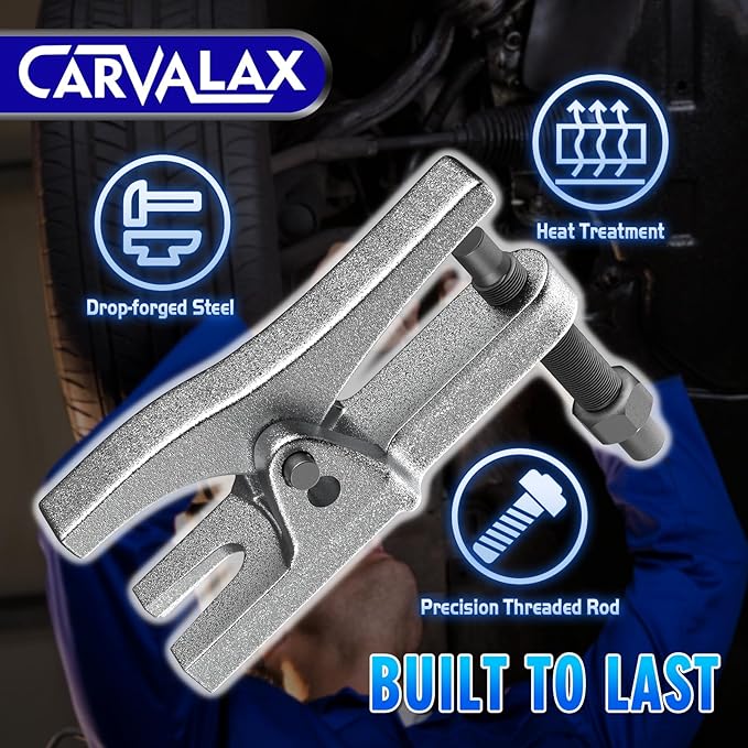CARVALAX 5-in-1 Ball Joint Separator, Front End Service Tool Kit for Tie Rob Removal, Pitman Arm Puller, Cars SUVs Pickup Trucks Automotive Tools w/Storage Case