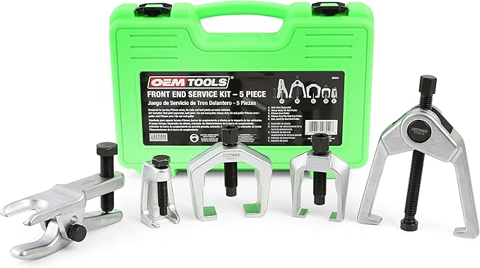 OEMTOOLS 26554 Front End Service Kit, Pitman Arm Puller & Ball Joint Separator, Tie Rod Removal Tool for Suspension Maintenance