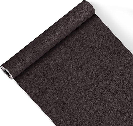 Leather Repair Patch Tape,16x63 inch Self Adhesive Leather Patches for Furniture,Vinyl Leather Repair Kit for Couches,Car Seats,Sofas,Office Chairs,Coffee