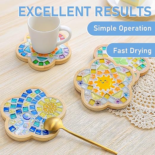 Mosaic Crystal Grout, Mosaics Tile Tools, Mosaic Tile Accessories – Essential for Handmade Grouting and Perfect for DIY Craft Projects (Translucent, 6.3oz)