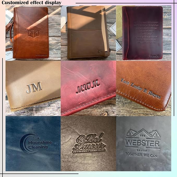 Genuine Leather Envelope Document Holder， Leather File Folder Organizer，Envelope Document Holder, Personalized Folio Laptop Sleeve Case for 14" Laptops