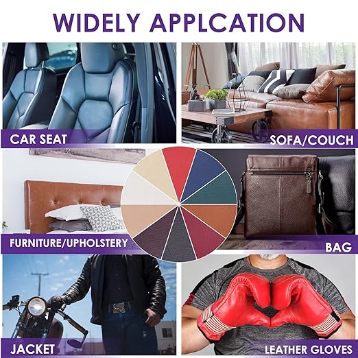 Leather Repair Patch Tape 8×12 inch 2 pcs Furniture Leather Strong Self Adhesive Tape for Sofas Couch Car Seats Cabinets Bags Anti Scratch Patches First Aid Patch Fixing Leather vory Grey1.0