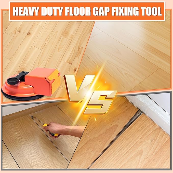 Floor Gap Fixing Tool - Enhanced Suction Cup & Sticky Pads for Laminate, Vinyl, Wood Floor Repairs - Durable, Compact, Efficient Repair Kit