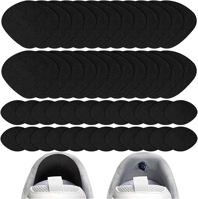 24Pair Shoe Heel Repair, Adhesive Inside Shoe Heel Patch Pad for Sneaker Holes