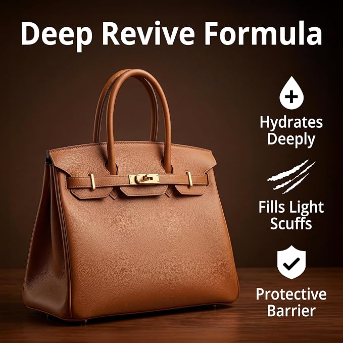 Leather Hero 2-in-1 Purse Cleaner & Conditioner – Leather Cream for Handbags, Designer Bags, Faux & Saffiano Leather – Non-Greasy, Won’t Darken, Safe for Purses, Jackets & More