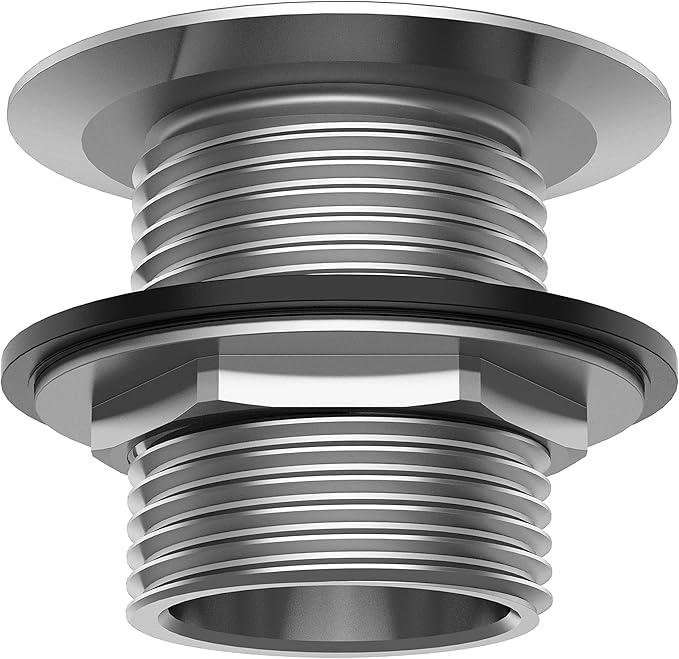 Stainless Steel Bar Sink Drain 1" Nominal Pipe Size (1" NPS Thread) for 1-3/8" Sink Opening