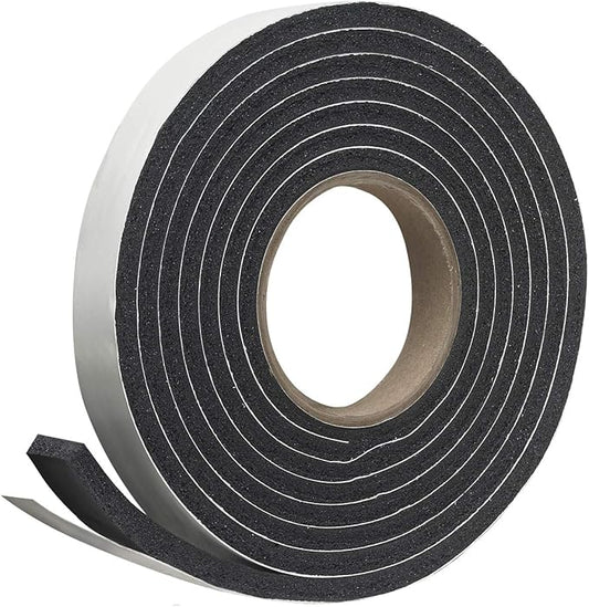 Frost King Available R534H Sponge Rubber Foam Tape 5/16-Inch, Black, 3/4" W, 5/16" T, 10 ft L (Pack of 2)