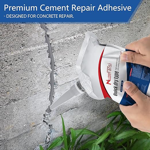 Cement Crack Sealant,Premium Concrete Crack Filler, Waterproof Repair Sealant, Weather-Resistant Caulking Glue, Quick-Drying Sealing Adhesive for Concrete(2 pcs)