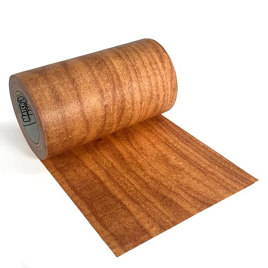 MATCH 'N PATCH Project+ Wood Grain Repair Tape - Wheat Maple, 4.5 in x 30 ft (1-Pack) – Wood Grain Colored Duct Tape for Mirror Frame, Trim, Borders, Floor and Other Furniture, Scratch Repair Kit