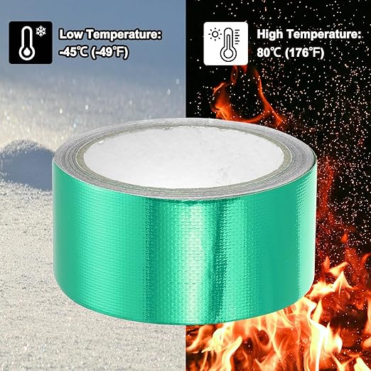 PATIKIL Awning Repair Tape 2" x 26ft Waterproof Canvas Tape High Adhesive Tear Repair Patch Kit for PVC Tarpaulin Tent Awning Fabric RV Sail Boat Cover, Green