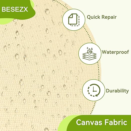Besezx Canvas Repair Patch,Outdoor Gear Patch, 7.87x5.9 Inches 8PCS,Waterproof Self-Adhesive Fabric Repair Tape for Repairing Boat Covers,Sun Shades,Sofas,Tents,Lounge Chairs,Awnings (Burgundy)