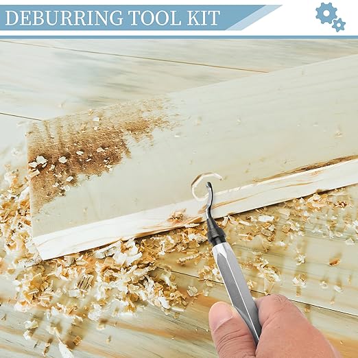Deburring Tool with 12 HSS Blades, 12 High-Speed Steel Blades for 3D Prints, Metal, PVC & Plastic